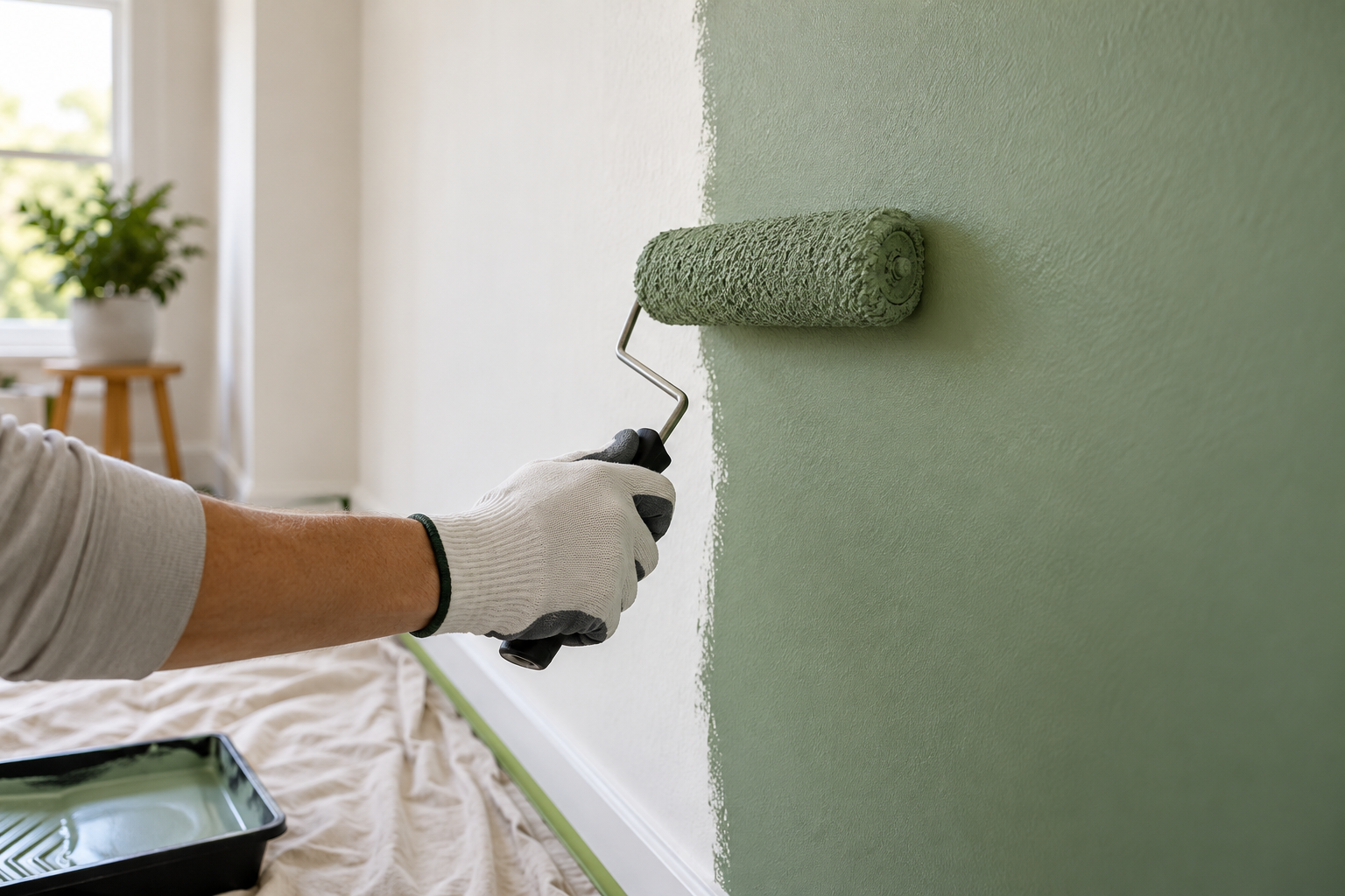 How to Paint a Wall Without Roller Marks