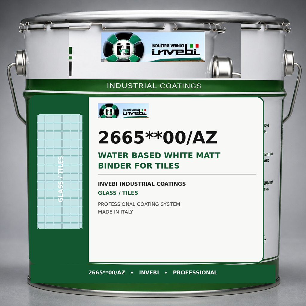 INVEBI 2665**00/AZ WATER BASED WHITE MATT BINDER FOR TILES