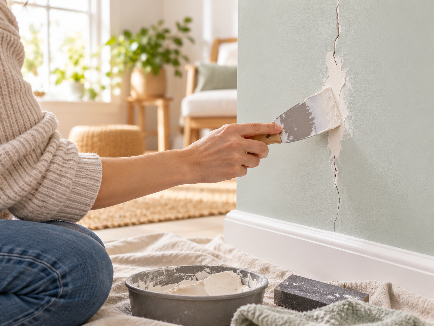 How to prepare a cracked wall for painting