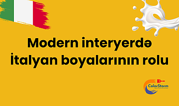 Modern interyerdə İtalyan boya...
